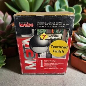 Malibu LT8 Round Compact Surface Light 7 Watt Bulb Mount Landscape Deck‎ Steps